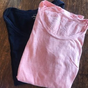 J Crew vintage cotton t-shirts lot of 2